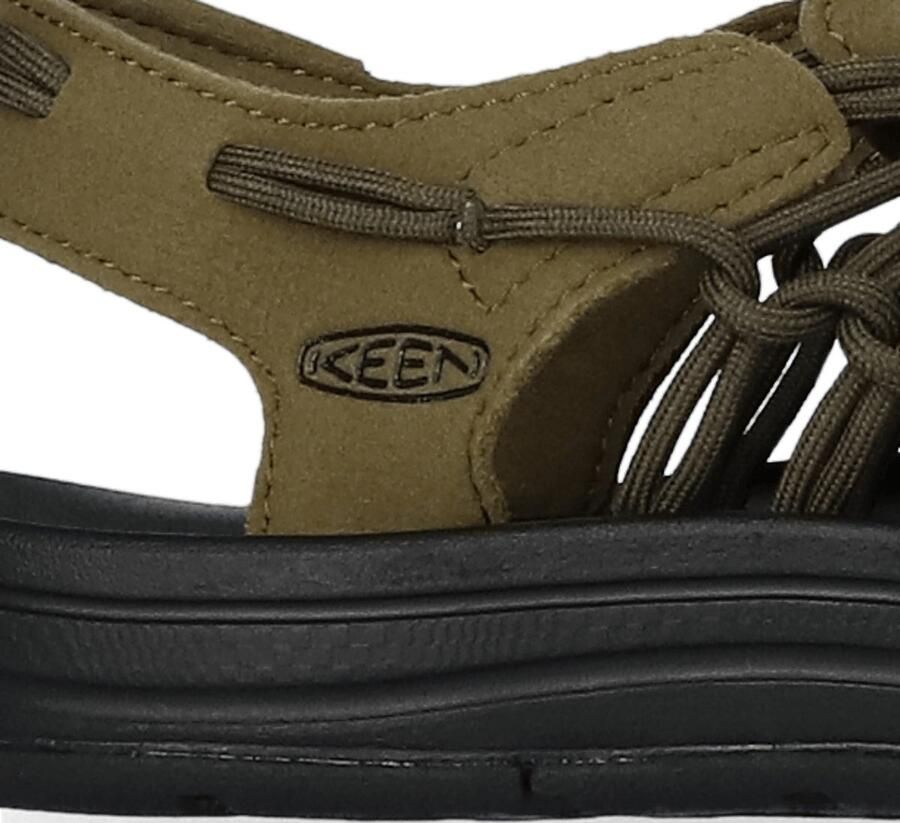 Keen Uneek Heren Sandalen Dark Olive Black Groen Polyester K1023381 - Foto 6
