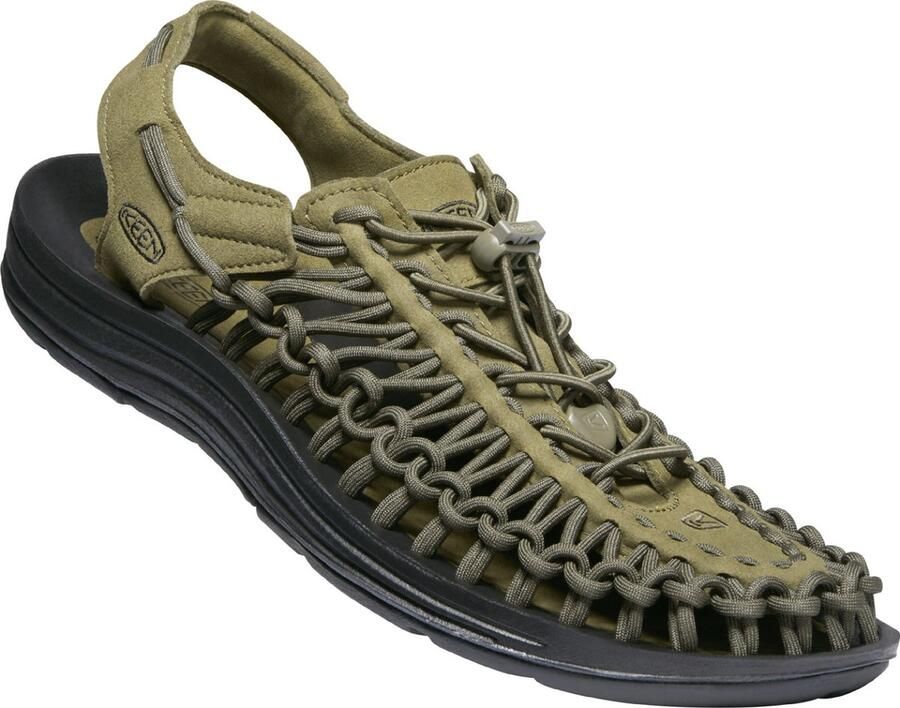 Keen Uneek Heren Sandalen Dark Olive Black Groen Polyester K1023381 - Foto 2