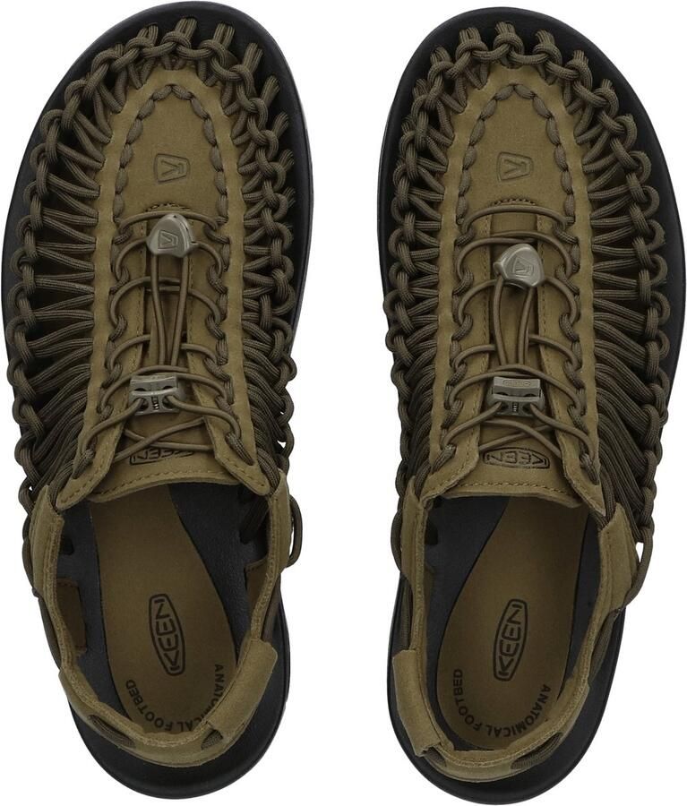 Keen Uneek Heren Sandalen Dark Olive Black Groen Polyester K1023381 - Foto 3