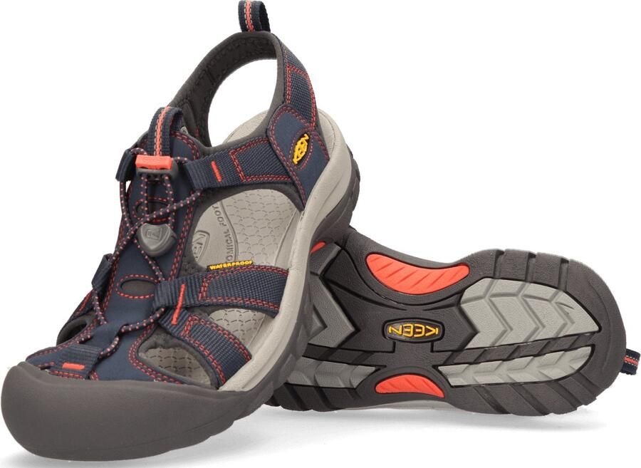 Keen Venice H2 Dames Wandelsandalen Black Olive Surf Spray Blauw Polyester K1010978 - Foto 7