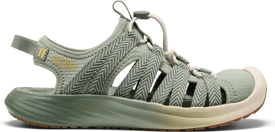 Keen Whisper Lite Dames Wandelsandalen Lily Pad Cream Gold