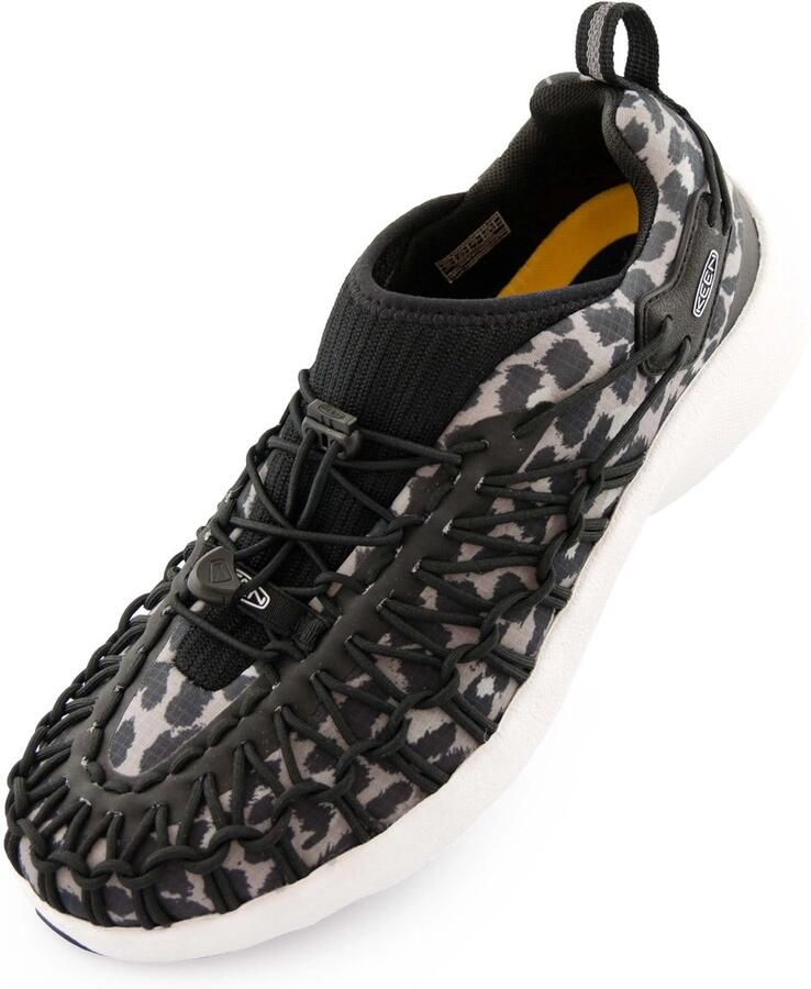 Keen Wmns Uneek Sneaker Dierenprint wit Zwart