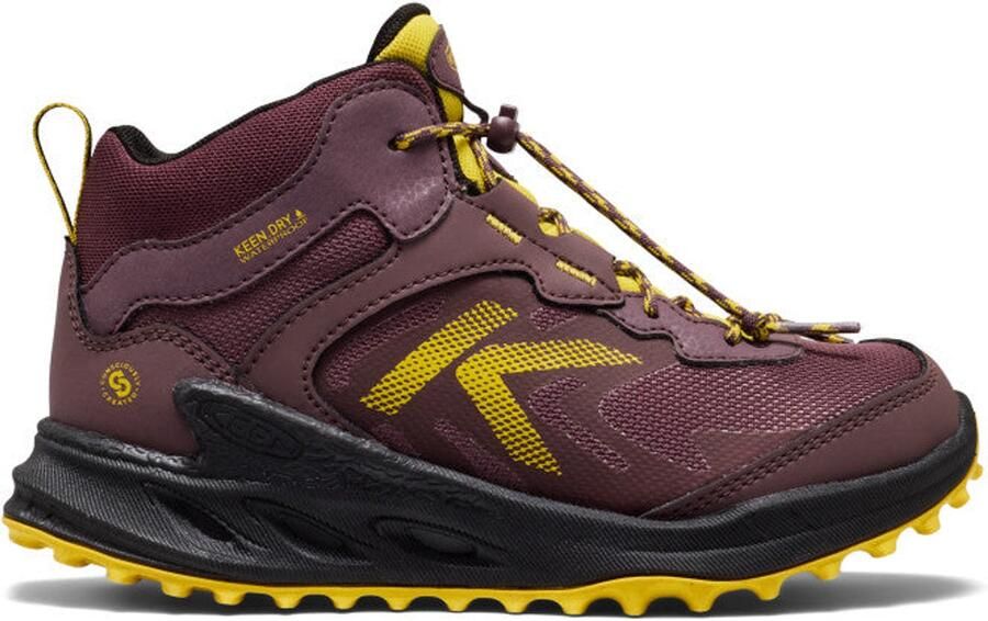 Keen Zionic Mid Kinder Wandelschoenen Waterdicht Bordeaux