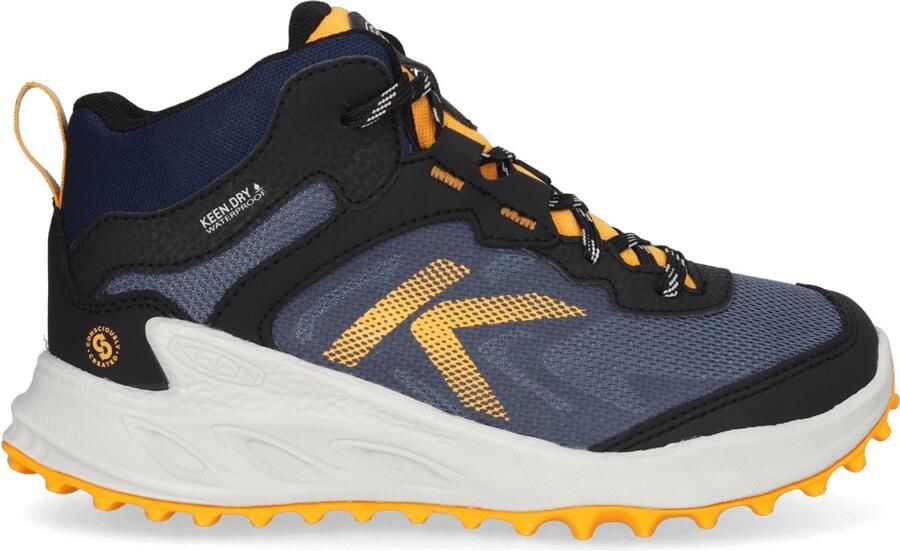 Keen Zionic Mid Older Kids Wandelschoenen Naval Academy Bright Marigold