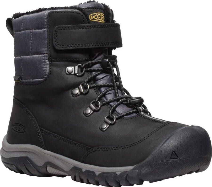 Keen Kinderleren schoenen jr kanibou wp zwart magnet donker