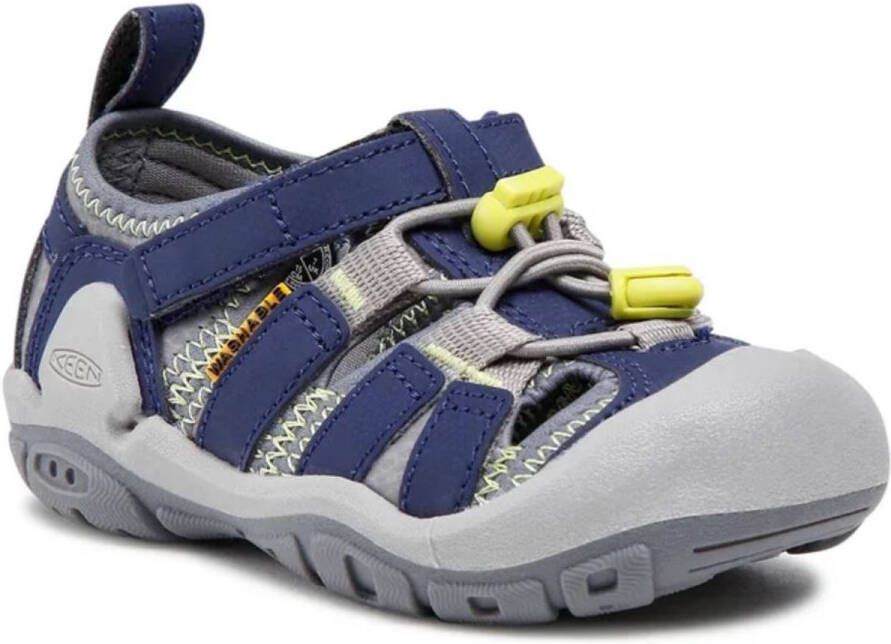 Keen Knotch Creek Younger Kids' Sandalen Steel Grey Blue Depths Grijs Nylon K1026166