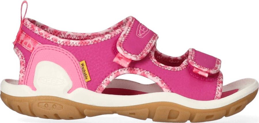 Keen Knotch Creek Older Kids' Open-Toe Sandalen Pink Multi Roze Nylon K1025646