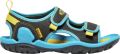 Keen Knotch Creek Older Kids' Sandalen Black Vivid Blue Blauw Nylon K1025645 - Blauw