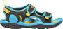 Keen Knotch Creek Older Kids' Sandalen Black Vivid Blue Blauw Nylon K1025645 - Thumbnail 1