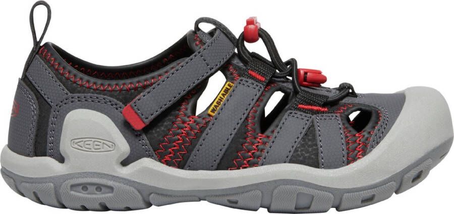 Keen Knotch Creek Older Kids' Sandalen Magnet Red Carpet Grijs Nylon