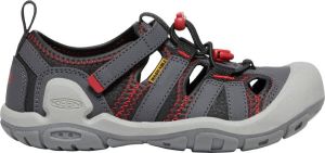 Keen Knotch Creek Older Kids' Sandalen Magnet Red Carpet Grijs Nylon K1026154
