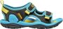 Keen Knotch Creek Younger Kids' Open-Toe Sandalen Black Vivid Blue Blauw Nylon K1025648 - Thumbnail 1