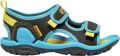 Keen Knotch Creek Younger Kids' Open-Toe Sandalen Black Vivid Blue Blauw Nylon K1025648 - Blauw