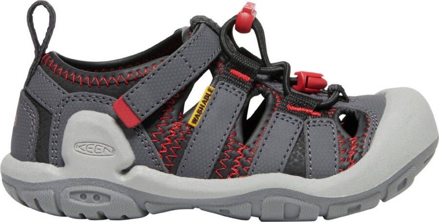 Keen Knotch Creek Younger Kids' Sandalen Magnet Red Carpet Grijs Nylon K1026167 - Foto 1