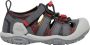 Keen Knotch Creek Younger Kids' Sandalen Magnet Red Carpet Grijs Nylon K1026167 - Thumbnail 1