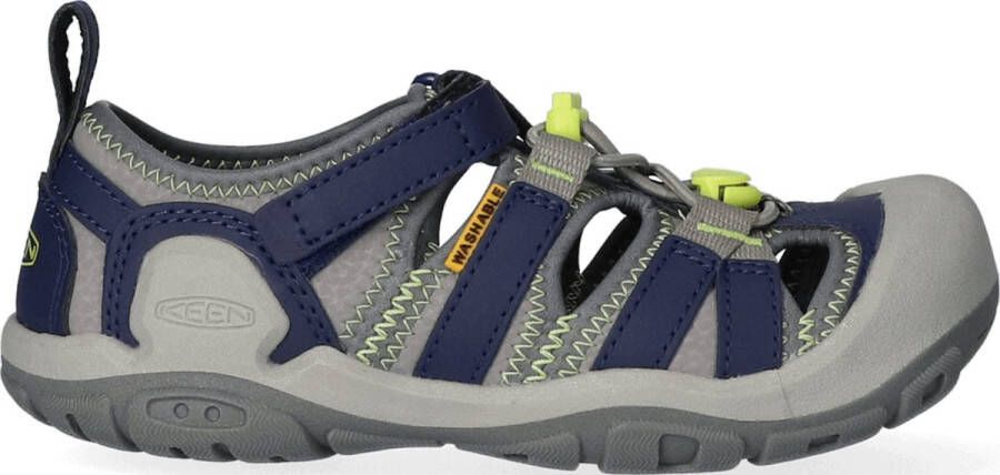 Keen Knotch Creek Younger Kids' Sandalen Steel Grey Blue Depths Grijs Nylon