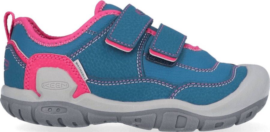 Keen Knotch Hollow Older Kids' Sneakers Blue Coral Pink Peacock