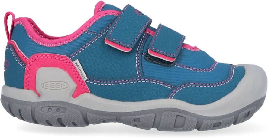 Keen Knotch Hollow Younger Kids' Sneakers Blue Coral Pink Peacock