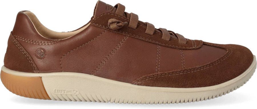 Keen KNX T-Toe Heren Sneakers Leer Dark Earth Plaza Taupe