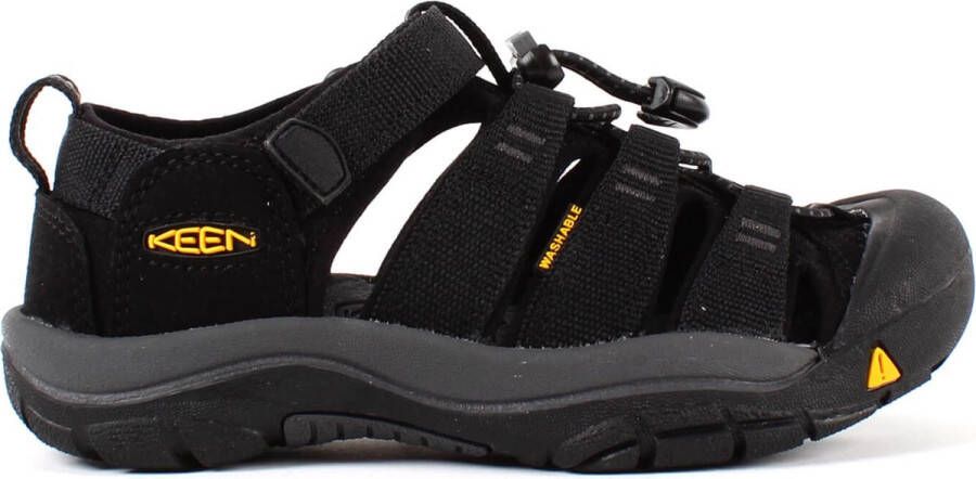 Keen Newport H2 Older Kids Sandalen Black Yellow Zwart Polyester K1022838