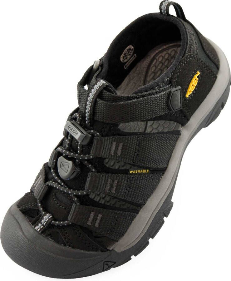 Keen Newport H2 Younger Kids Sandalen Black Yellow Zwart Polyester K1022824