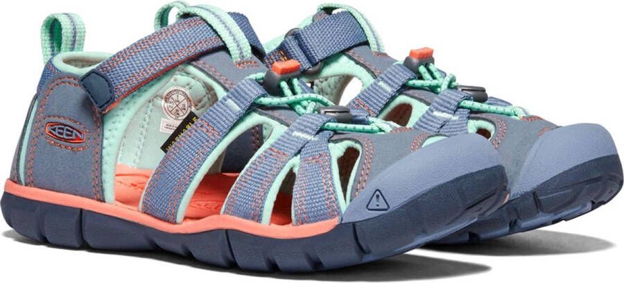 Keen Seacamp II Older Kids Sandalen Flint Stone Ocean Wave