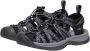 Keen Whisper Dames Wandelsandalen Black Steel Grey Zwart Polyester K1028815 - Thumbnail 6