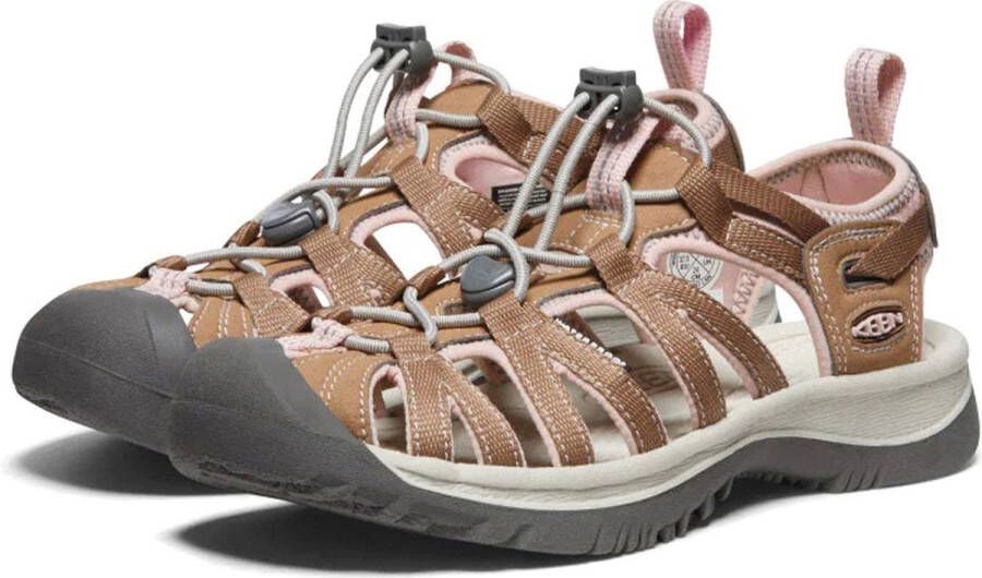 Keen Whisper Dames Wandelsandalen Toasted Coconut Peach Whip