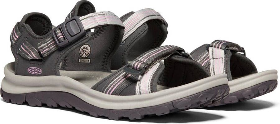 Keen Terradora II Open Toe Sandaal Dames Zwart Donkergrijs - Foto 3