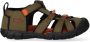 Keen Seacamp II CNX Younger Kids Sandalen Dark Olive Gold Flame - Thumbnail 1