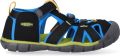 Keen Seacamp II CNX Sandalen Black Brilliant Blue Kinderen - Groen