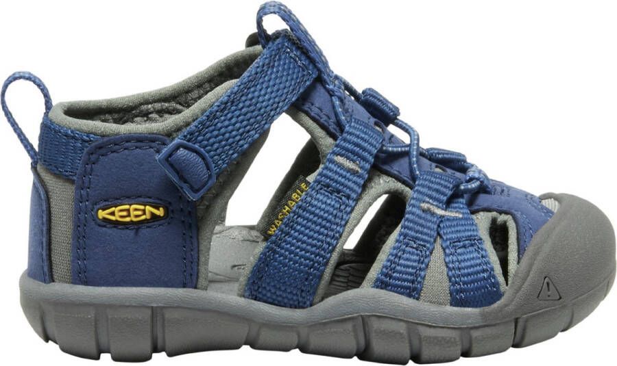 Keen Seacamp II Toddlers Sandalen Blue Depths Gargoyle Blauw Polyester