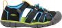 Keen Seacamp II Younger Kids Sandalen Black Brilliant Blue Zwart Polyester K1022969 - Thumbnail 1