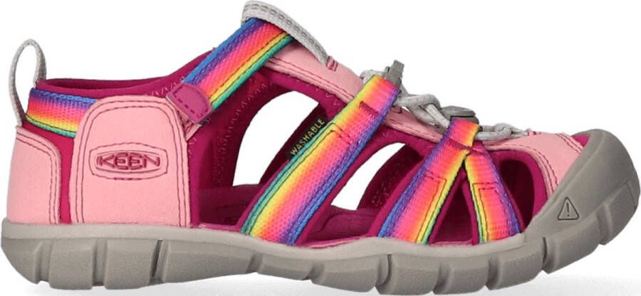 Keen Seacamp II Younger Kids Sandalen Rainbow Festival Fuchsi