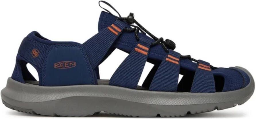 Keen Seanik H2 Heren Outdoor Sandalen Naval Academy Gold Flame