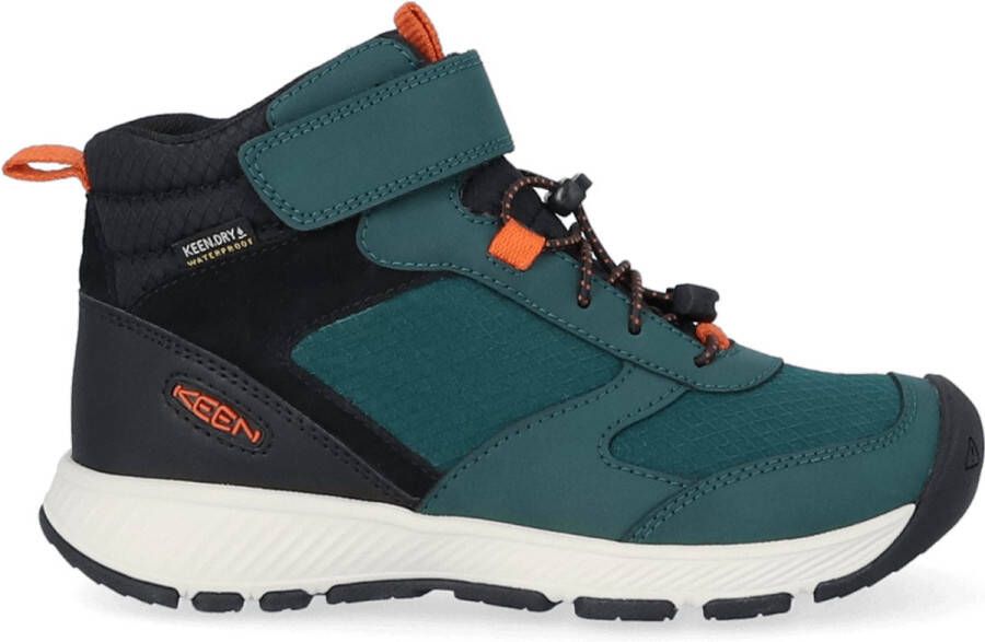 Keen Skua Mid Younger Kids Boots Ponderosa Pine Gold Flame