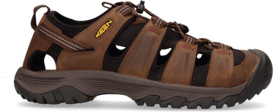 Keen Targhee III Heren Wandelsandalen Bison Mulch Bruin Leer K1022427