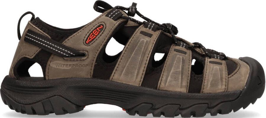 Keen Targhee III Heren Wandelsandalen Grey Black Grijs Leer K1022428