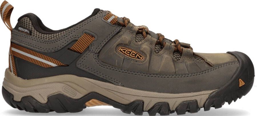 Keen Targhee III Heren Wandelschoenen Black Olive Golden Brown Groen Leer