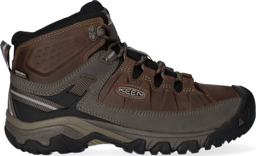 Keen Targhee III Mid Heren Wandelschoenen Bungee Cord Black Bruin Leer K1017786 - Foto 4