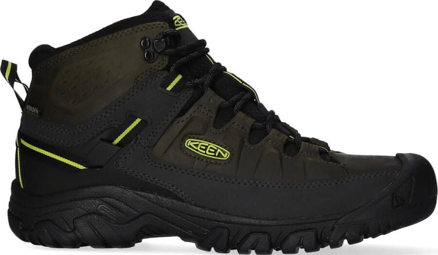 Keen Targhee III Mid Heren Wandelschoenen Forest Night Evening Primrose Groen Leer