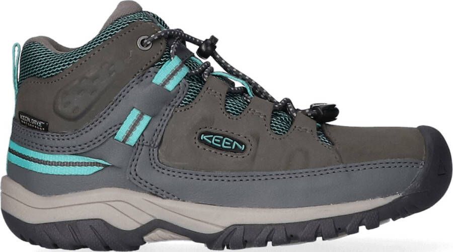 Keen Targhee Mid Older Kids Wandelschoenen Steel Grey Porcelain Grijs Leer K1026301