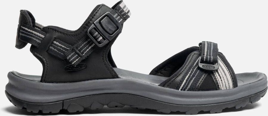 Keen Terradora II Dames Wandelsandalen Black Magnet Zwart Gerecyclede PET flessen K1024324