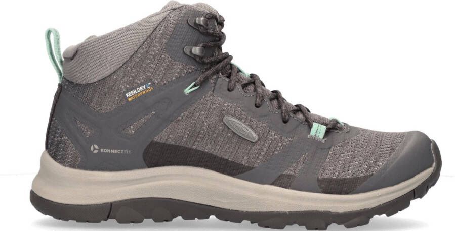 Keen Terradora II Mid Dames Wandelschoenen Magnet Ocean Wave Grijs Mesh