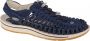 Keen Uneek Heren Sandalen Navy Birch Blauw Canvas K1026229 - Thumbnail 1