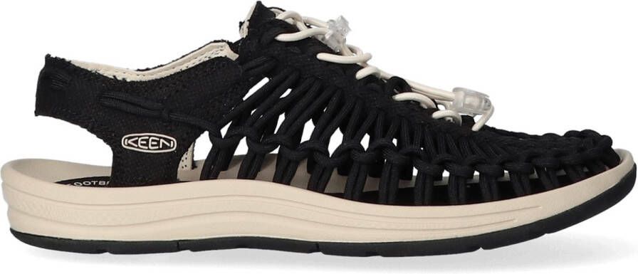 Keen Uneek Canvas Dames Sandalen Black Birch Zwart Canvas | K1028565