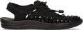 Keen Uneek Dames Sandalen Black Black Zwart Polyester K1014099 - Zwart