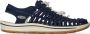 Keen Uneek Dames Sandalen Navy Birch Blauw Canvas K1026232 - Thumbnail 1