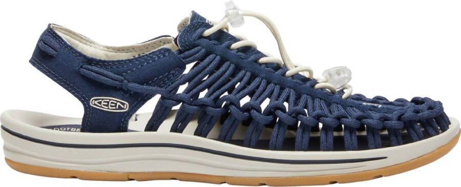 Keen Uneek Dames Sandalen Navy Birch Blauw Canvas K1026232 - Foto 3
