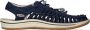 Keen Uneek Heren Sandalen Navy Birch Blauw Canvas K1026229 - Thumbnail 1